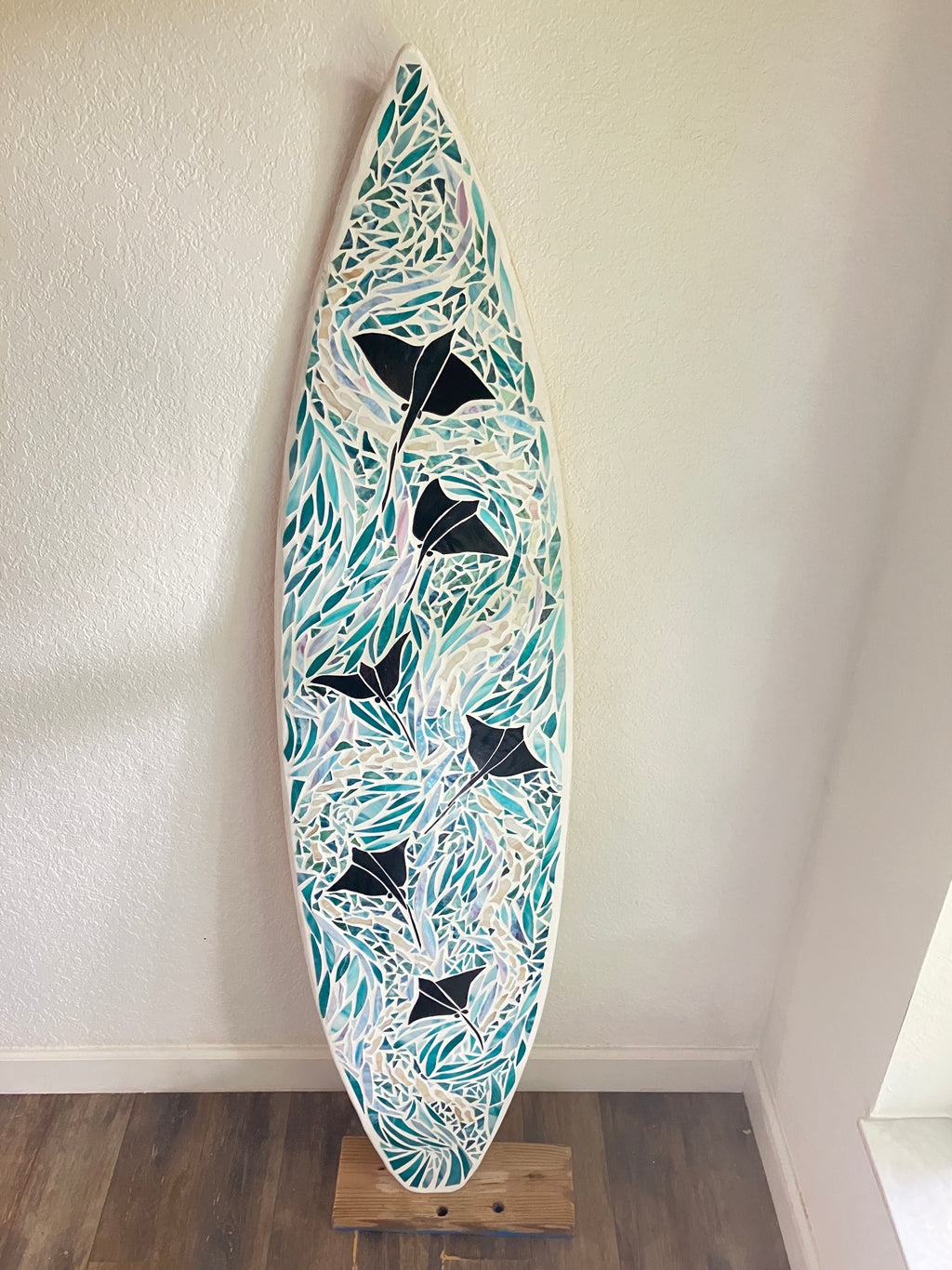Custom Glass Mosaic Surfboard