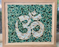 Framed OM Symbol Mosaic