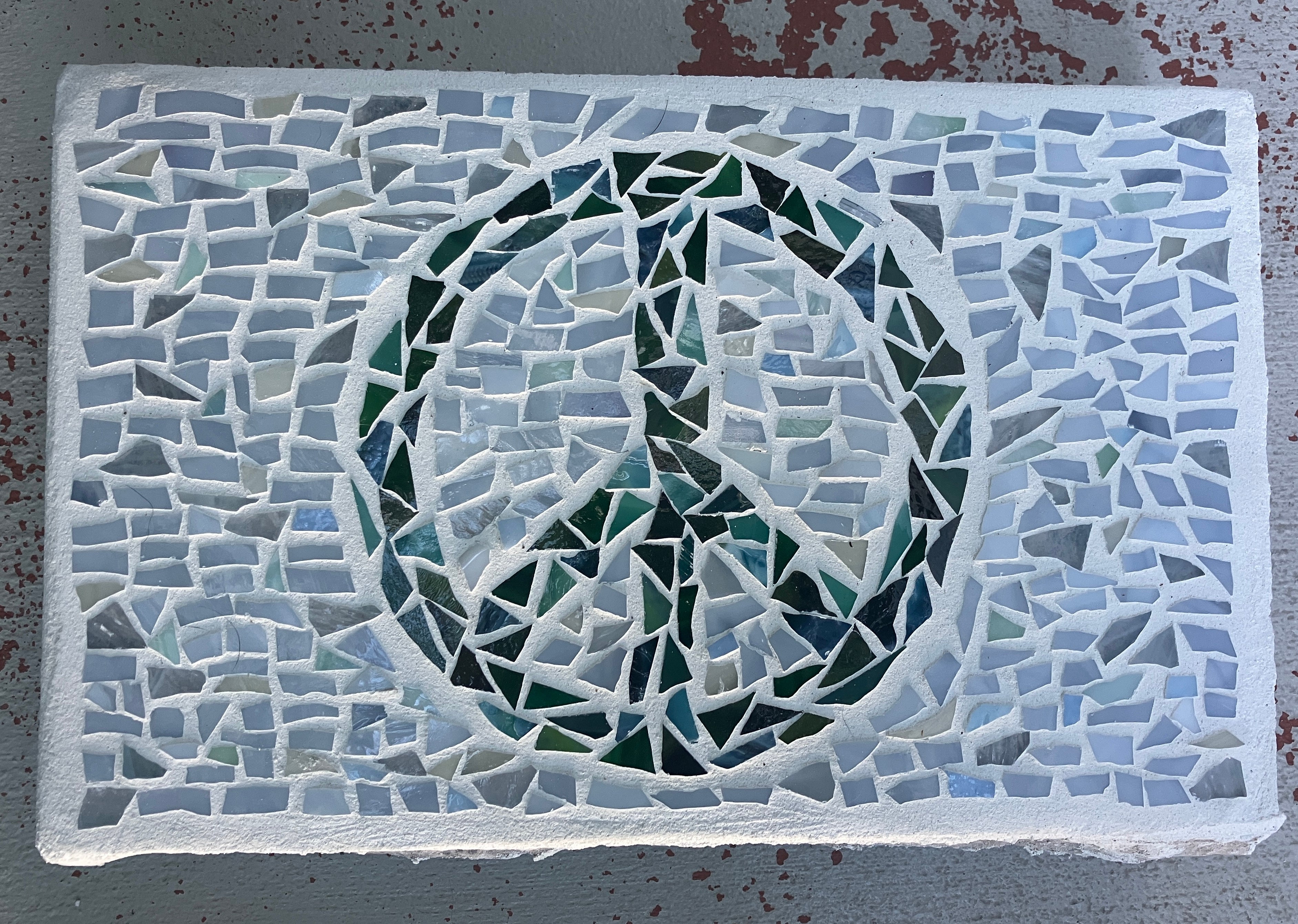 Peace Sign Stepping Stone Mosaic