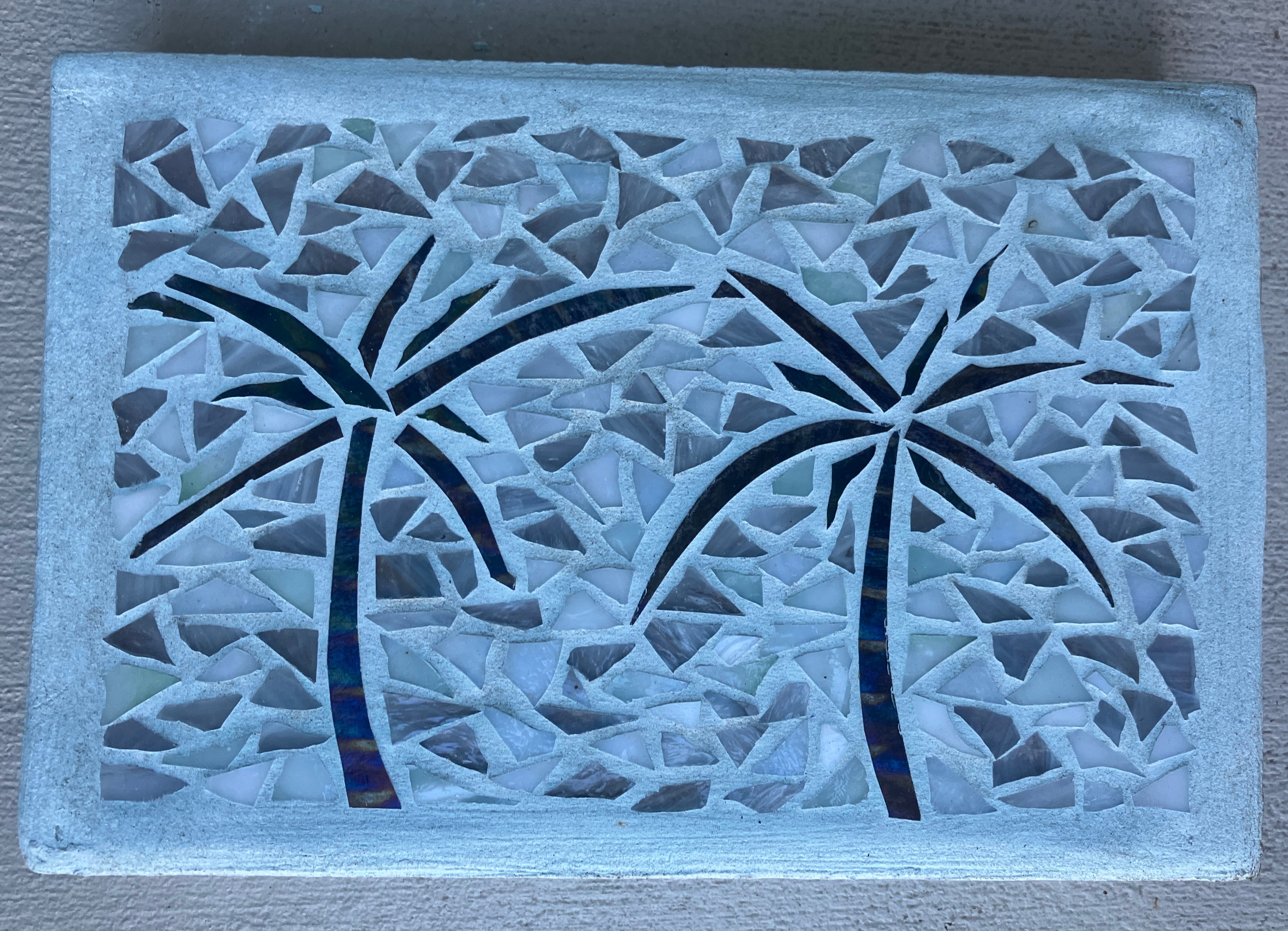 Palm Tree Stepping Stone Mosaic