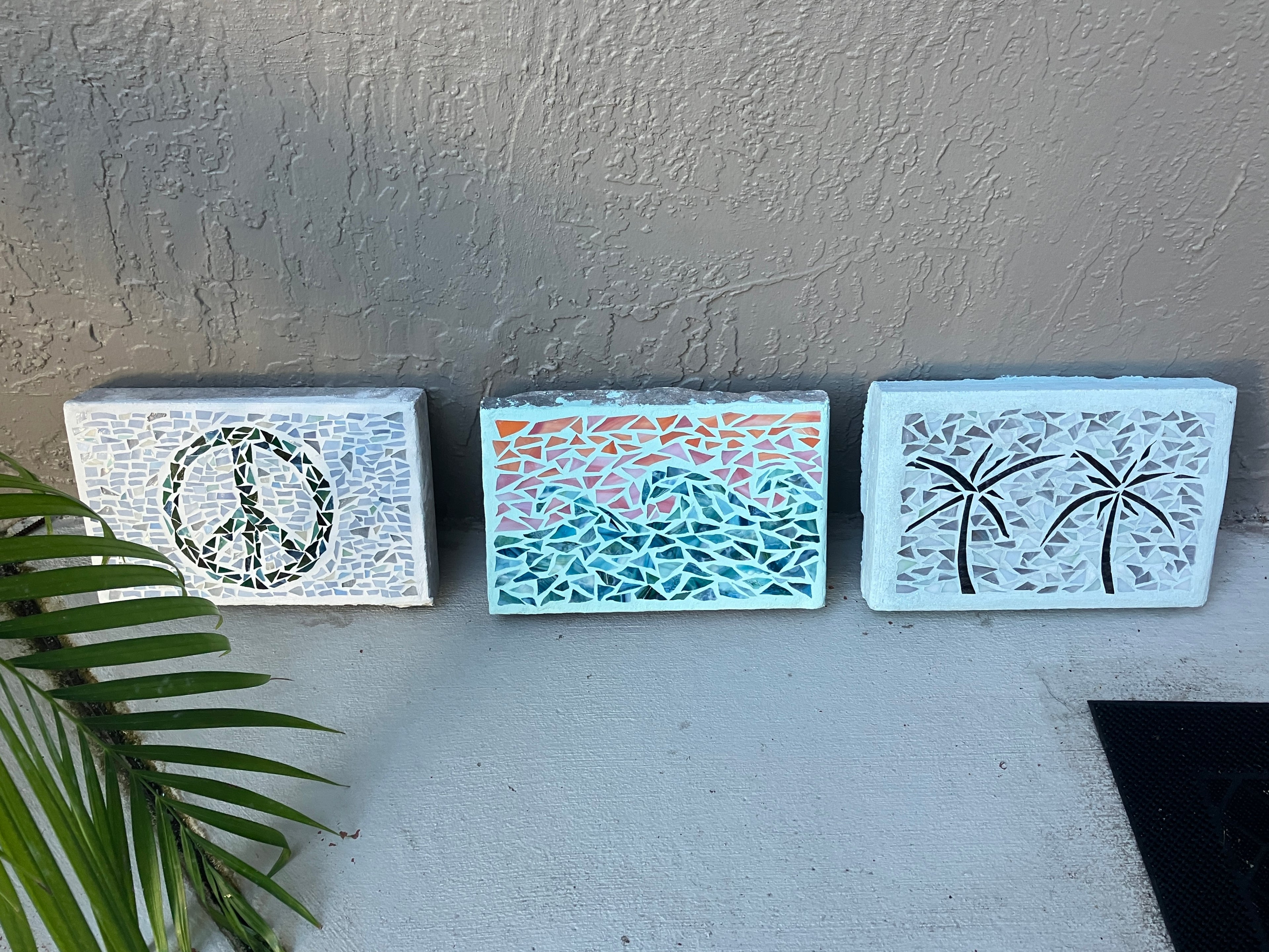 Palm Tree Stepping Stone Mosaic